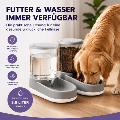 3,8L Futter- & Wasserspender – Immer ausreichend versorgt