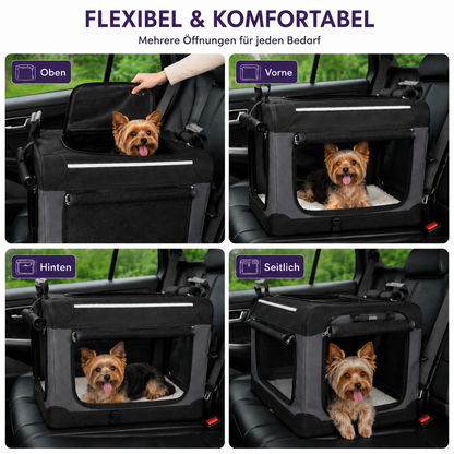 Faltbare Hundebox – Bequemer Zugang von allen Seiten