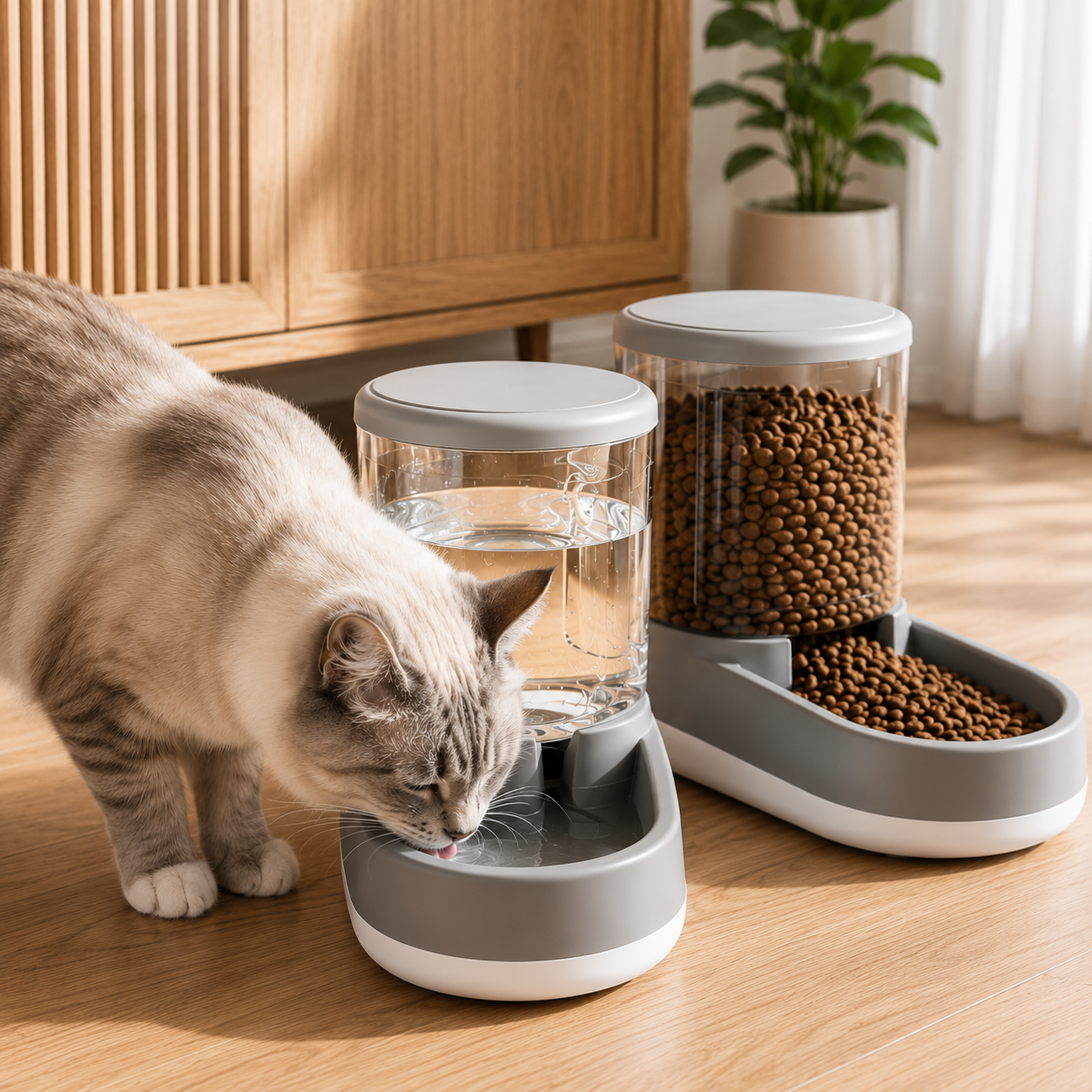 3,8L Futter- & Wasserspender – Immer ausreichend versorgt