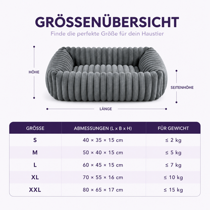 Orthopädisches Bett für Hunde und Katzen – Mehr Komfort für erholsame Ruhepausen