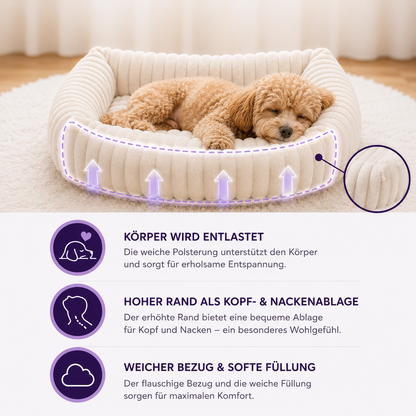 Orthopädisches Bett für Hunde und Katzen – Mehr Komfort für erholsame Ruhepausen